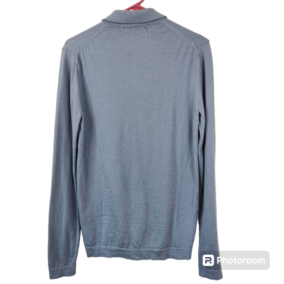 Reiss Mens Full Button 100% Wool Long Sleeve Cardigan Small - Picture 2 of 4